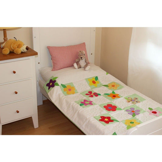Handmade Flowers Nursery Patchwork Quilt - Littler Quilts