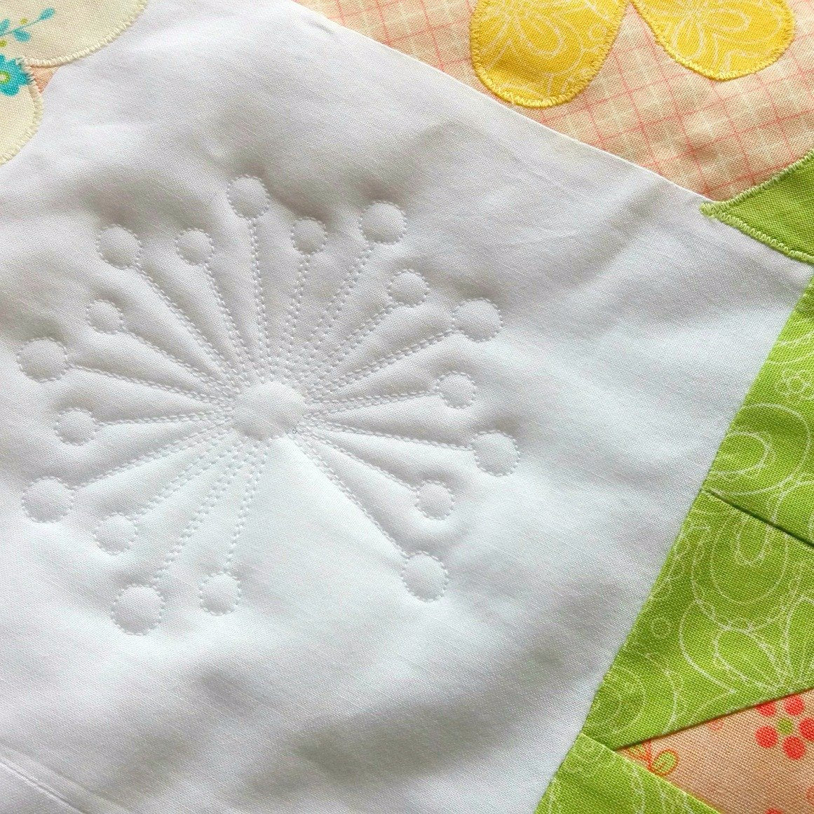 Personalised Custom Made Flowers, Bees and Birds Quilt - Littler Quilts