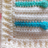 Handmade Crochet Rainbow Bobble Blanket - Littler Quilts
