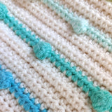 Handmade Crochet Rainbow Bobble Blanket - Littler Quilts