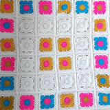 Bright Granny Square Crochet Blanket - Littler Quilts