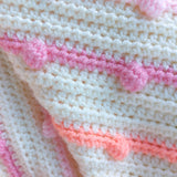 Handmade Crochet Rainbow Bobble Blanket - Littler Quilts