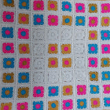 Bright Granny Square Crochet Blanket - Littler Quilts