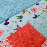 Custom Made Hummingbird Baby Quilt - Littler Quilts