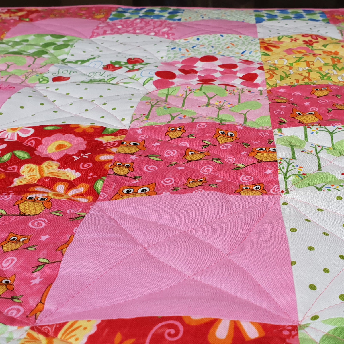 Custom Made Owl Quilt - Littler Quilts