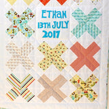 Custom Made Personalised Crosses Baby Quilt - Littler Quilts