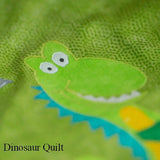 Custom Made Personalised Dinosaur Quilt - Littler Quilts