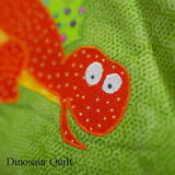 Custom Made Personalised Dinosaur Quilt - Littler Quilts