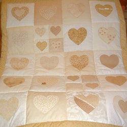 Custom Made Personalised Heart Of Mine Quilt - Littler Quilts