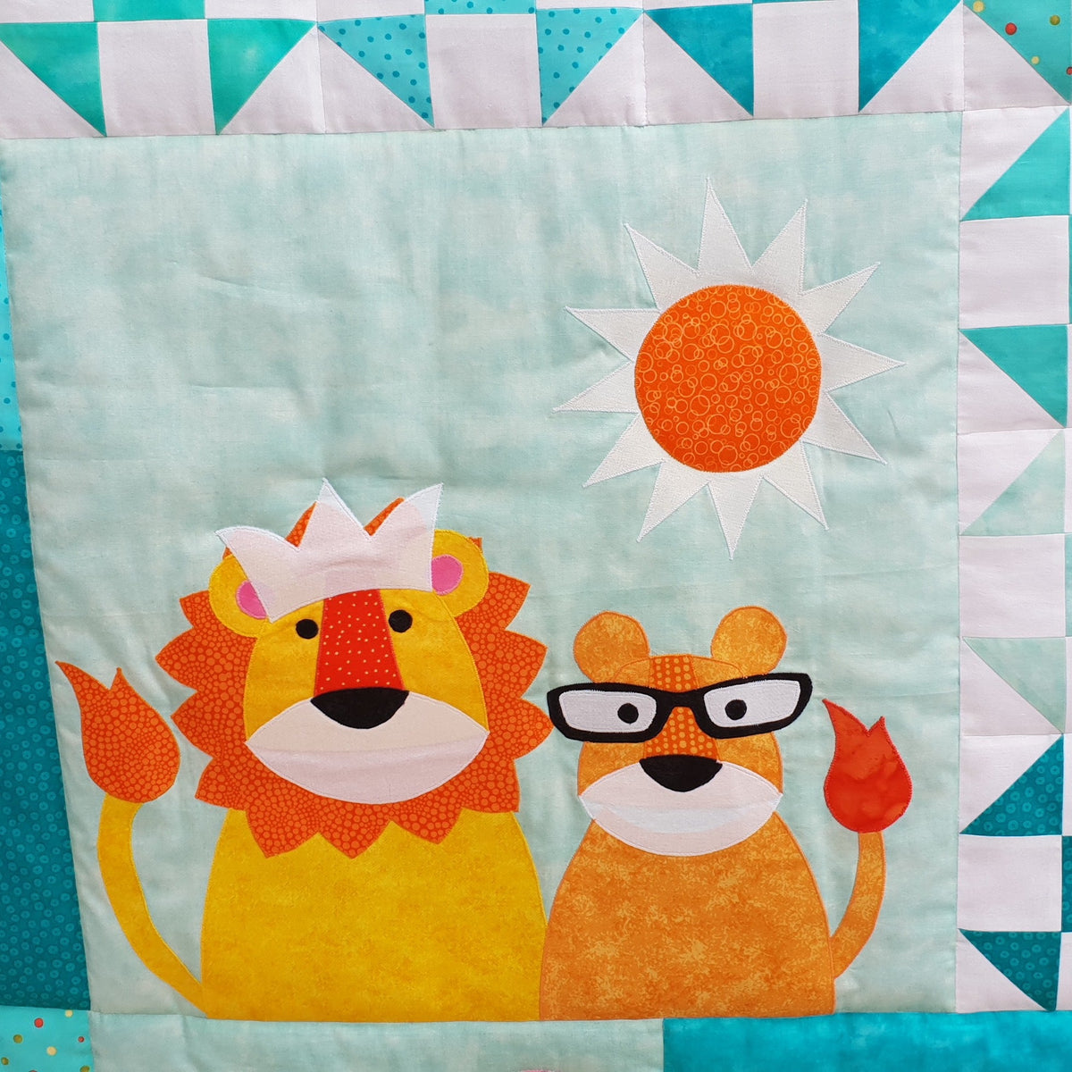 Custom Made Personalised King of the Jungle Quilt - Littler Quilts