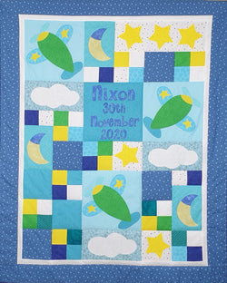 Custom Made Personalised Sky Dreams Quilt - Littler Quilts