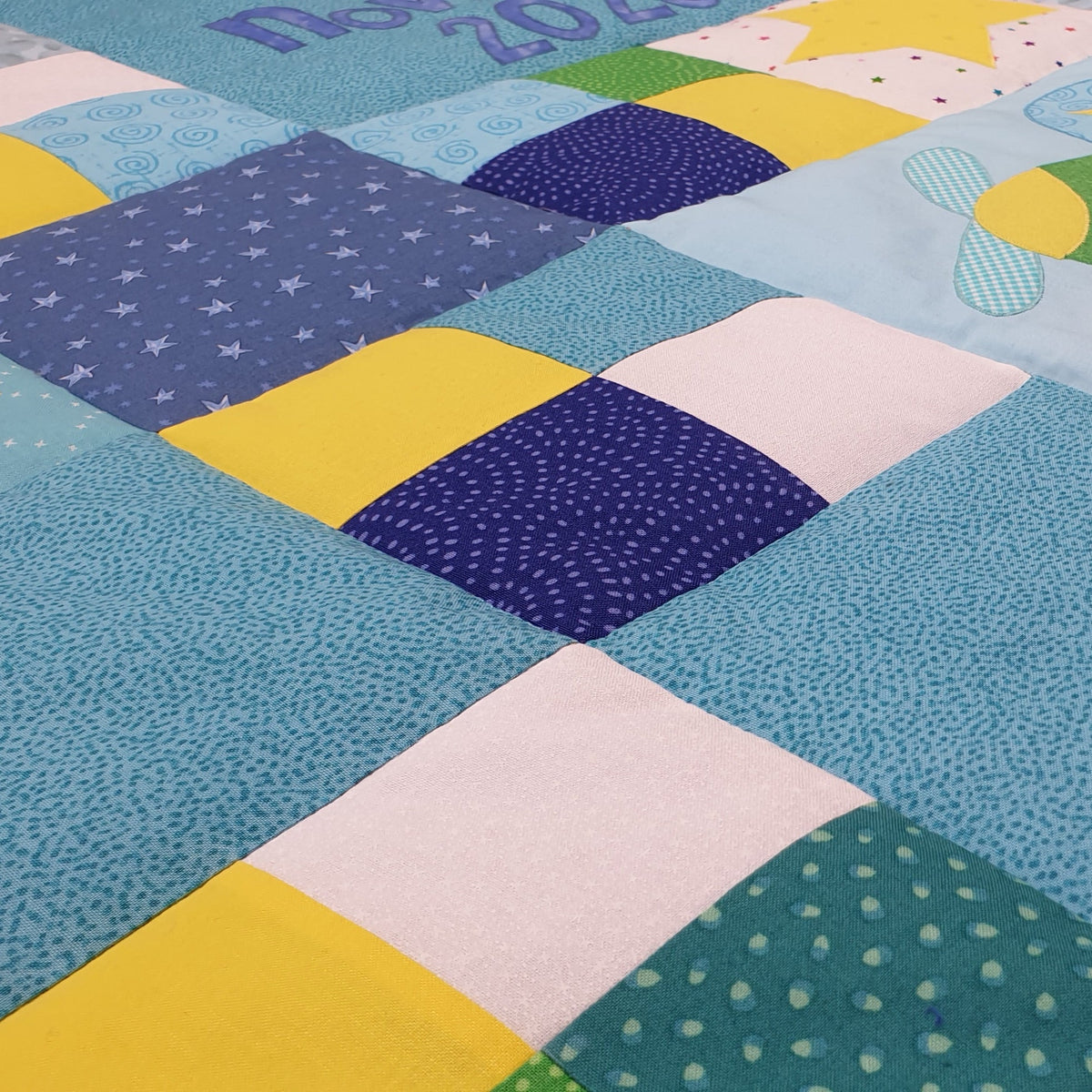 Custom Made Personalised Sky Dreams Quilt - Littler Quilts