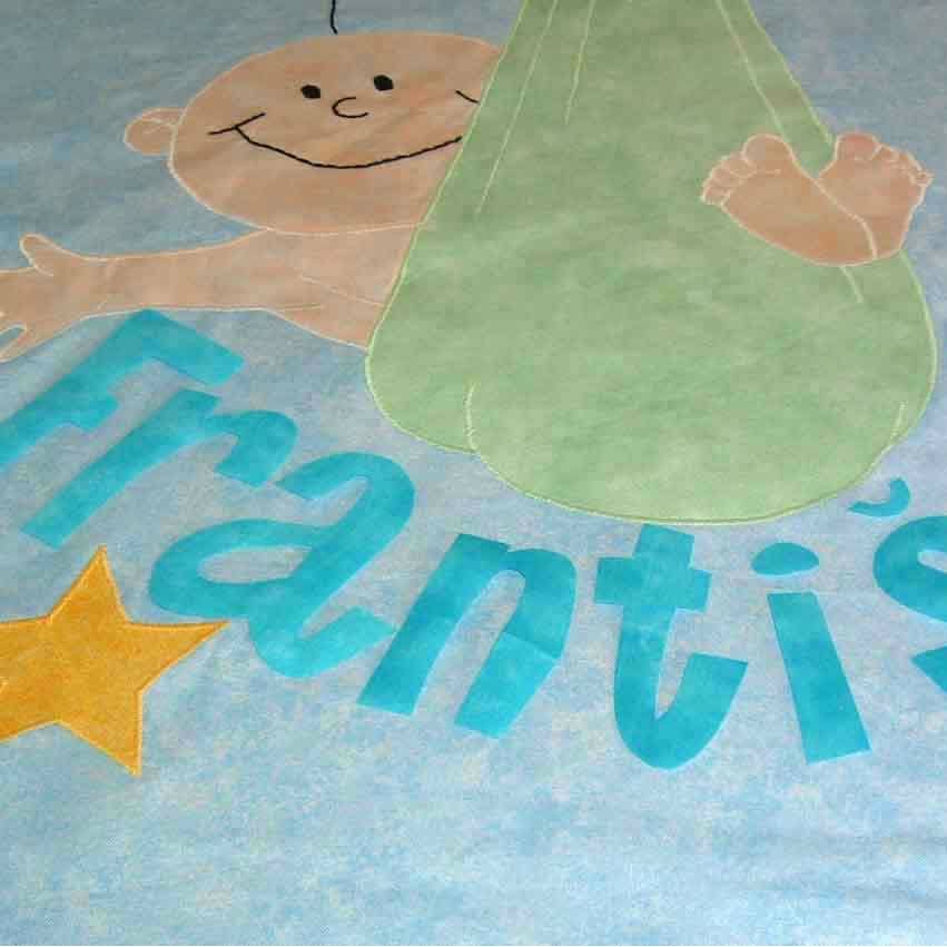 Custom Made Personalised Special Delivery Quilt - Littler Quilts