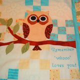 Custom Made Personalised Whoo Loves You Quilt - Littler Quilts