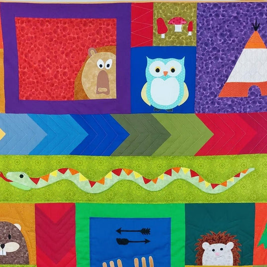 Custom Made Personalised Woodland Quilt - Littler Quilts