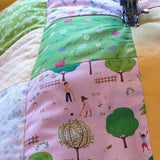 Custom Made Sunday PicNic Patchwork Baby Quilt - Littler Quilts
