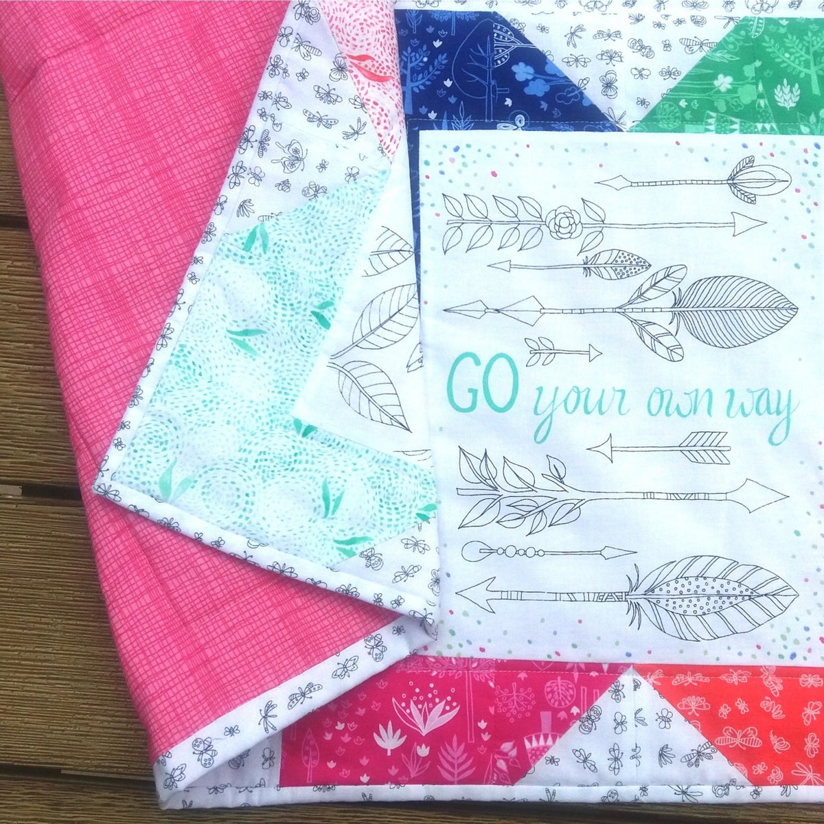 Custom Made Words of Wisdom Quilt - Littler Quilts