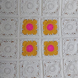 Bright Granny Square Crochet Blanket - Littler Quilts