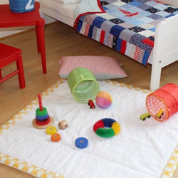 Handmade Chenille Baby Floor Play Mat - Littler Quilts