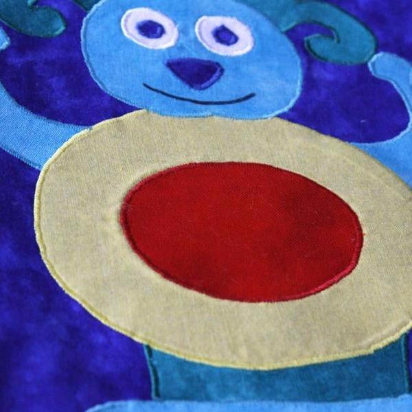 Handmade Children's Space Aliens Nursery Quilt - Littler Quilts