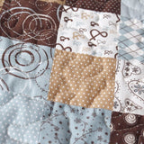 Handmade Contemporary Patchwork Cot Quilt - Littler Quilts