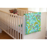 Handmade Modern Cot Quilt Featuring Birds & Berries - Littler Quilts