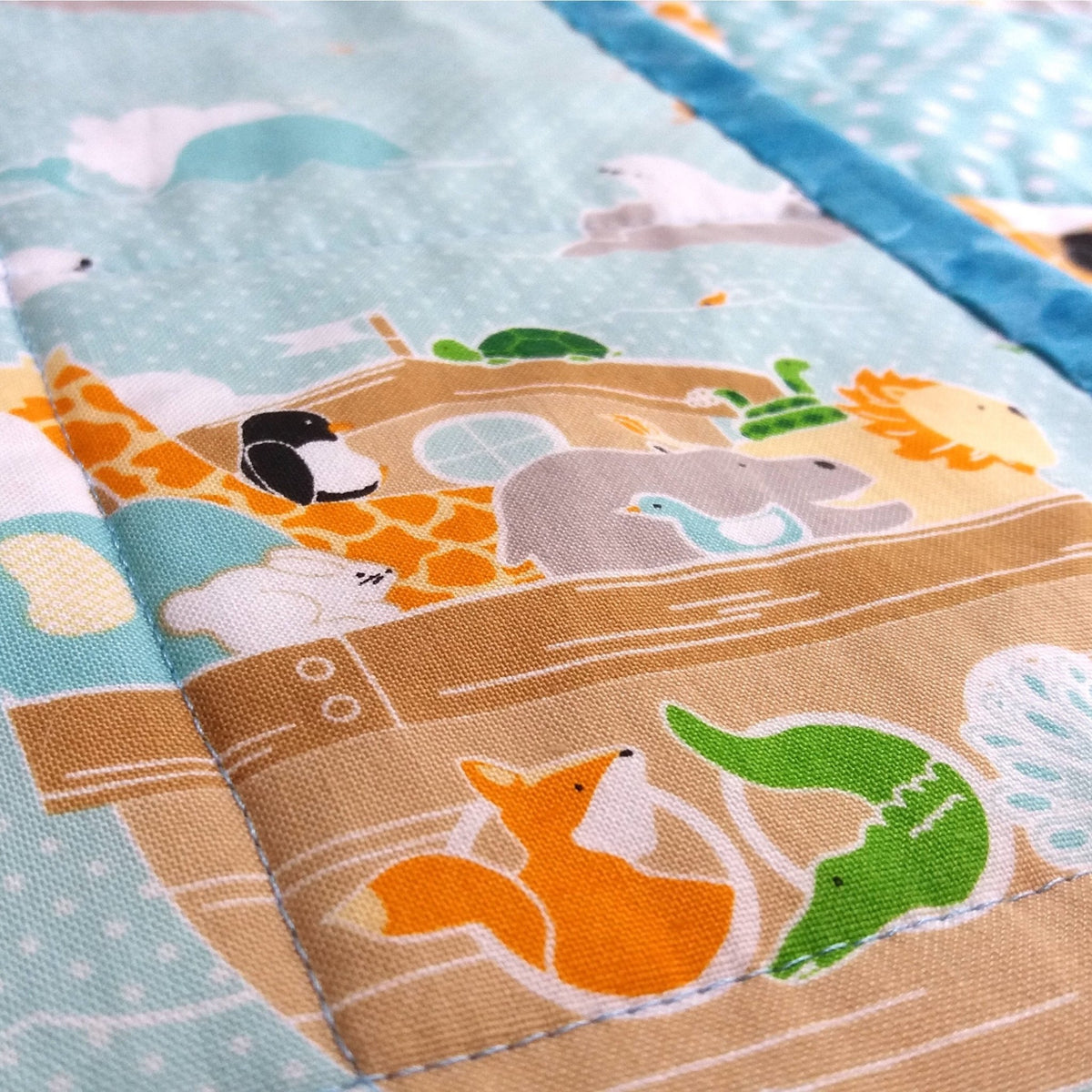 Into The Ark Personalised Baby Quilt - Littler Quilts