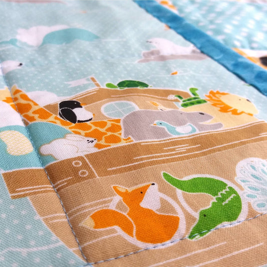 Into The Ark Personalised Baby Quilt - Littler Quilts