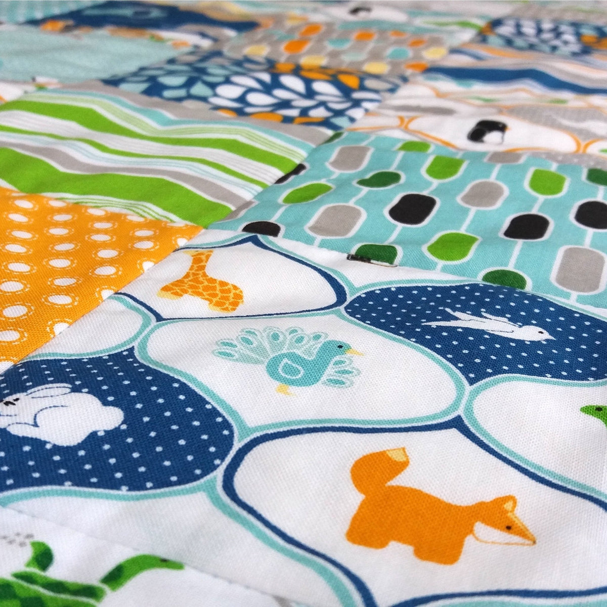 Into The Ark Personalised Baby Quilt - Littler Quilts