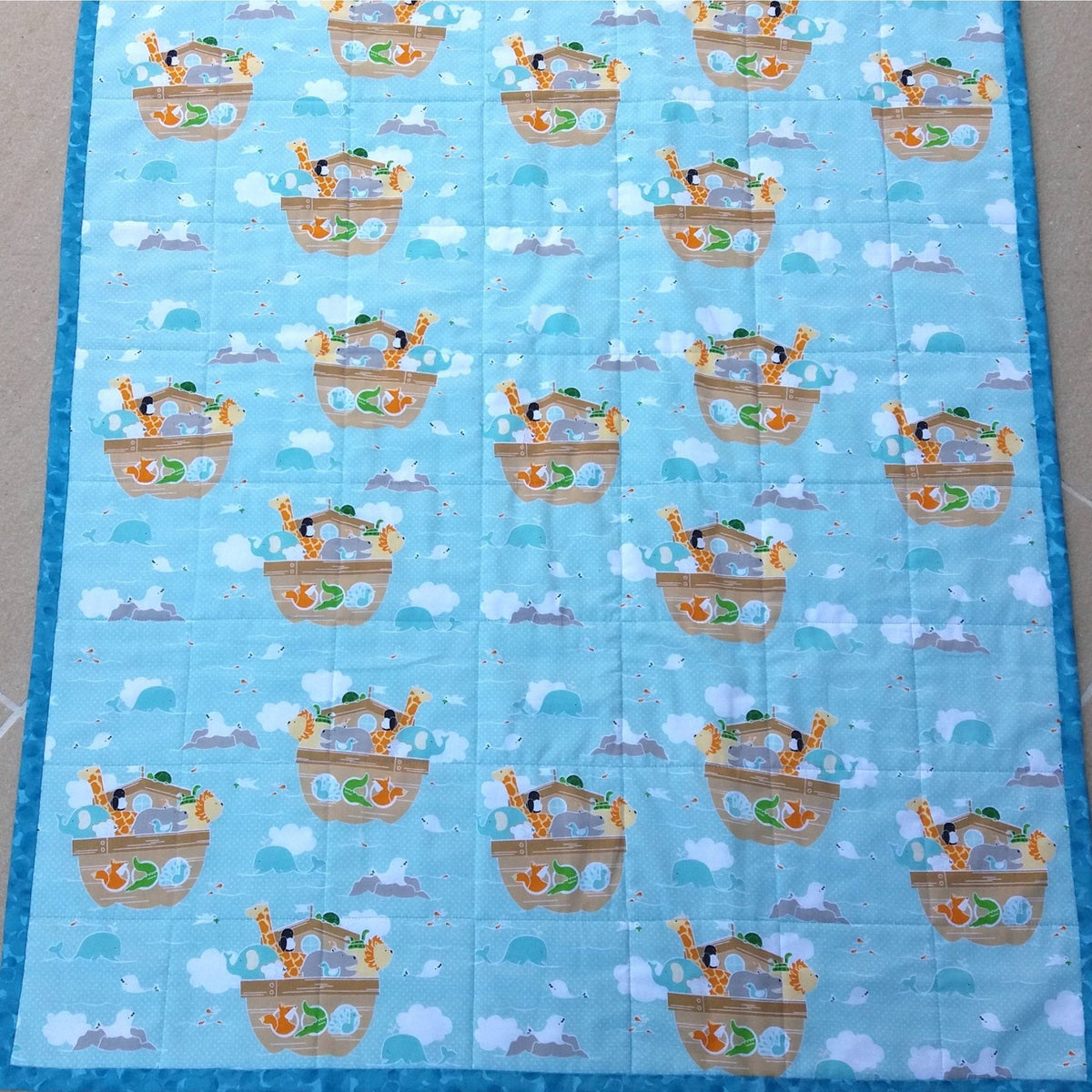 Into The Ark Personalised Baby Quilt - Littler Quilts