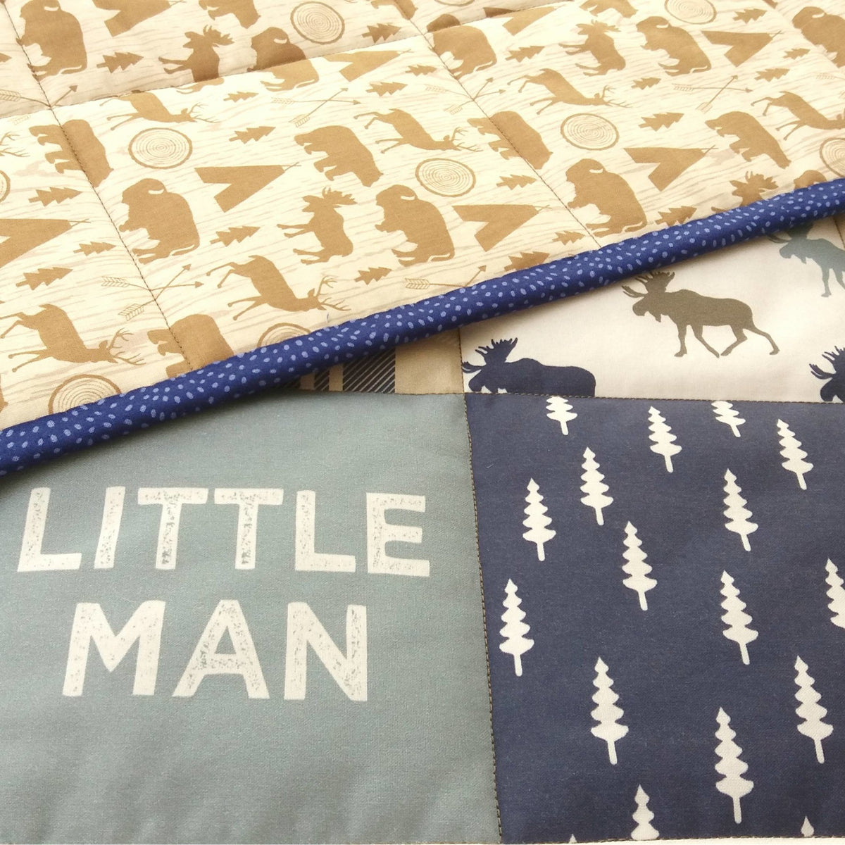 Little Man Baby Quilt - Littler Quilts