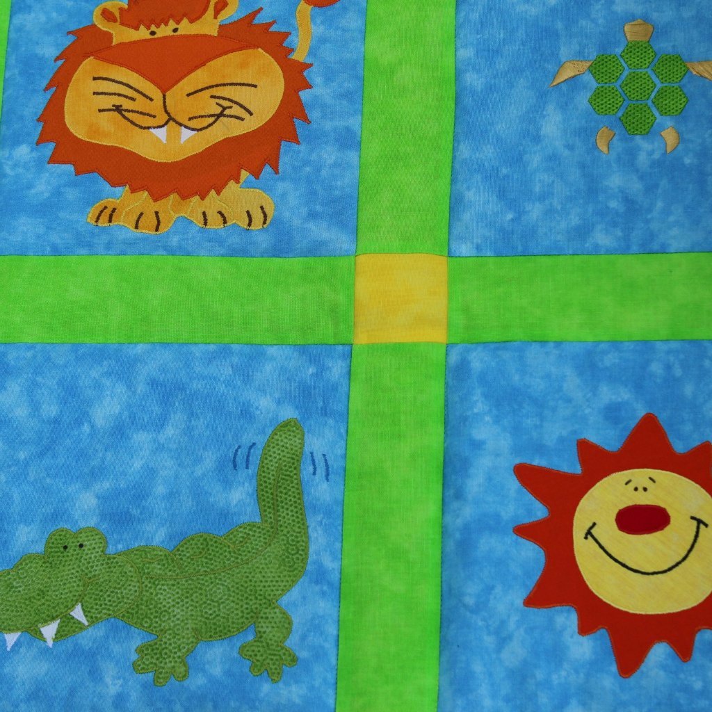 Personalised Custom Made Jungle Quilt - Littler Quilts