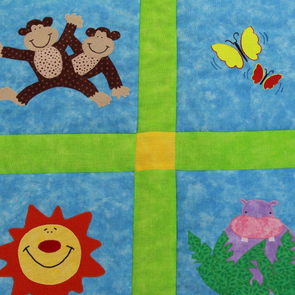 Personalised Custom Made Jungle Quilt - Littler Quilts