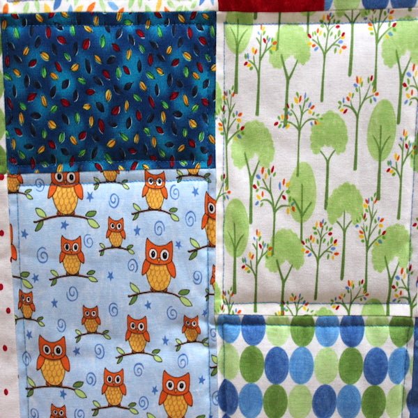 Personalised Custom Made Owl Quilt - Littler Quilts