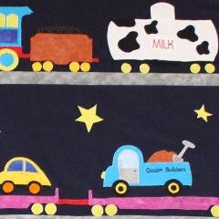 Personalised Custom Made Train Quilt - Littler Quilts