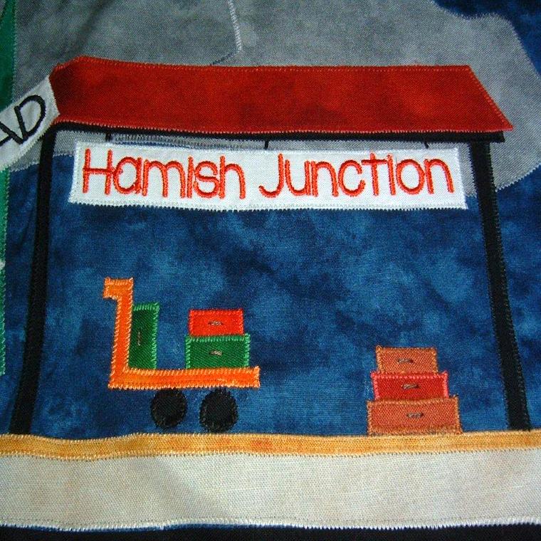 Personalised Custom Made Train Quilt - Littler Quilts