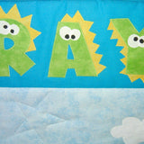 Personalised Dinosaur Quilt - Littler Quilts