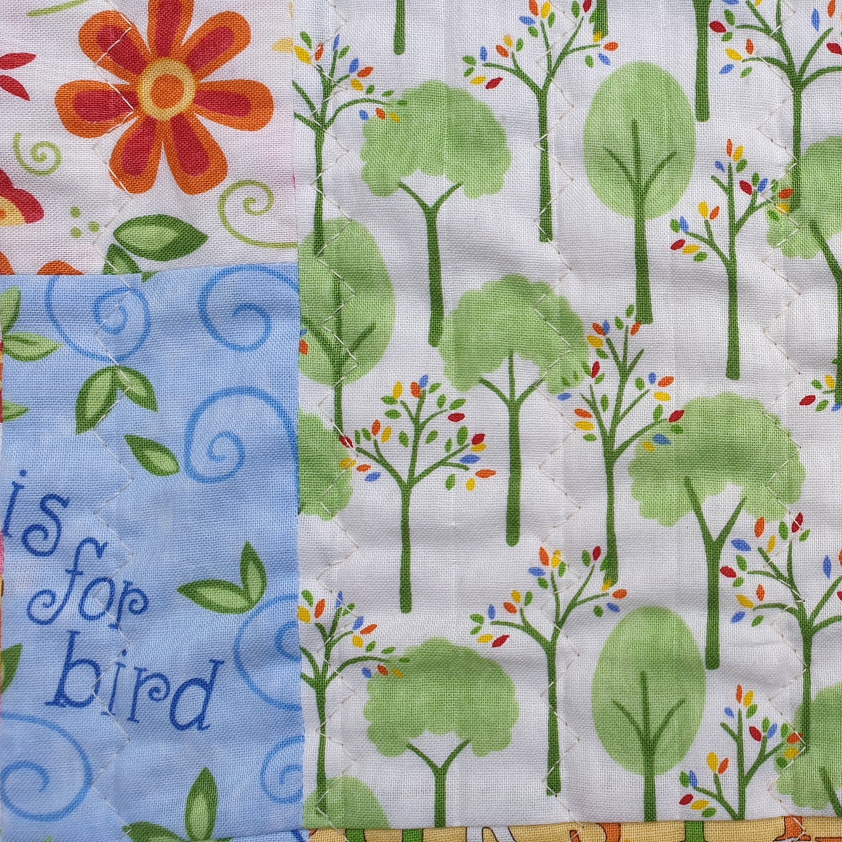 Personalised Scrappy Patchwork Owl Quilt - Littler Quilts