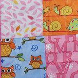 Personalised Scrappy Patchwork Owl Quilt - Littler Quilts