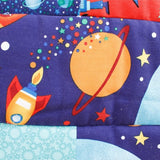 Rockets and Robots Children's Patchwork Quilt - Littler Quilts