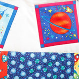 Rockets and Robots Children's Patchwork Quilt - Littler Quilts